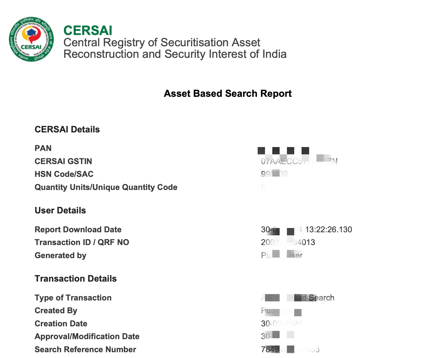 AP CERSAI Mortgage Report