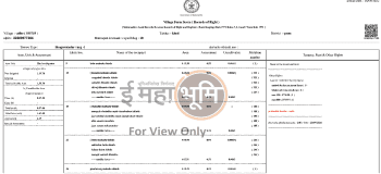 Maharashtra Satbara 7/12 Utara